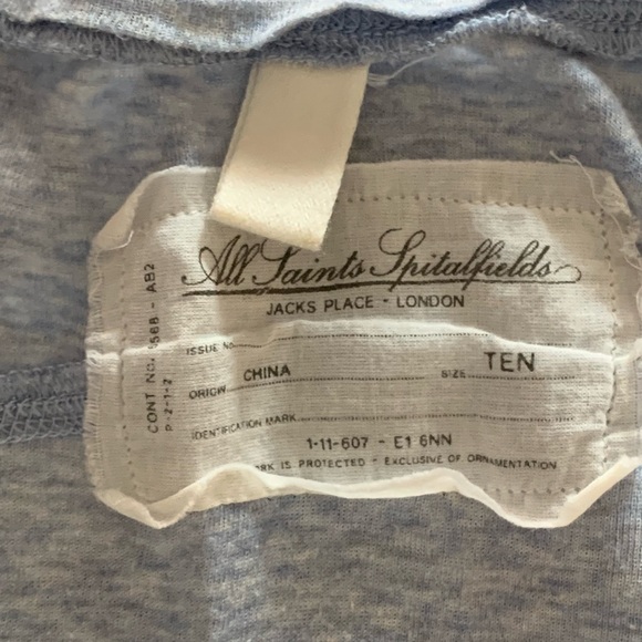 All Saints tank tops. Size 10. Colours blue, coral, and green. - Picture 3 of 5